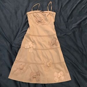 Super feminine Anthropologie Light Pink Bow Dress